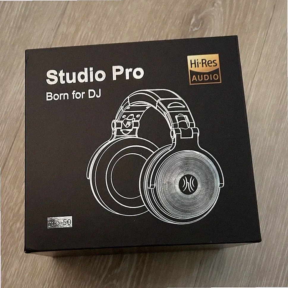 PRONOMIC Studio Pro Pro-50 Over-Ear DJ Kopfhörer Hi-Res Stereo kabel 3,5mm