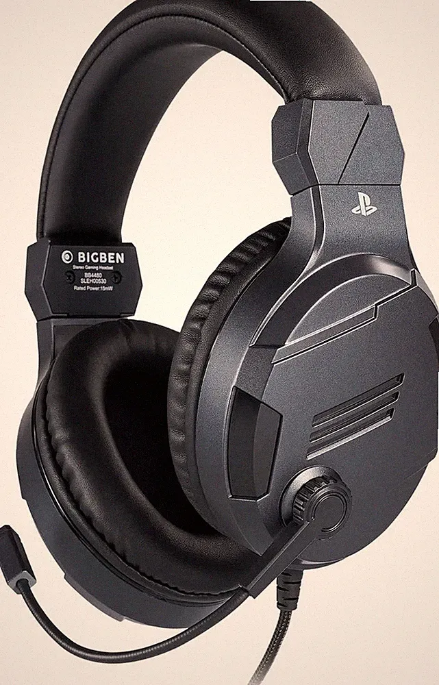 PS4 Stereo Gaming Headset V3 Titan Schwarz Over Ear kabelgebunden Wired - Bigben