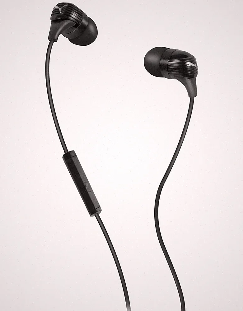 Puma Aero Headset In-Ear + Mic Black Sport Kopfhörer Ohrhörer Fernbedienung