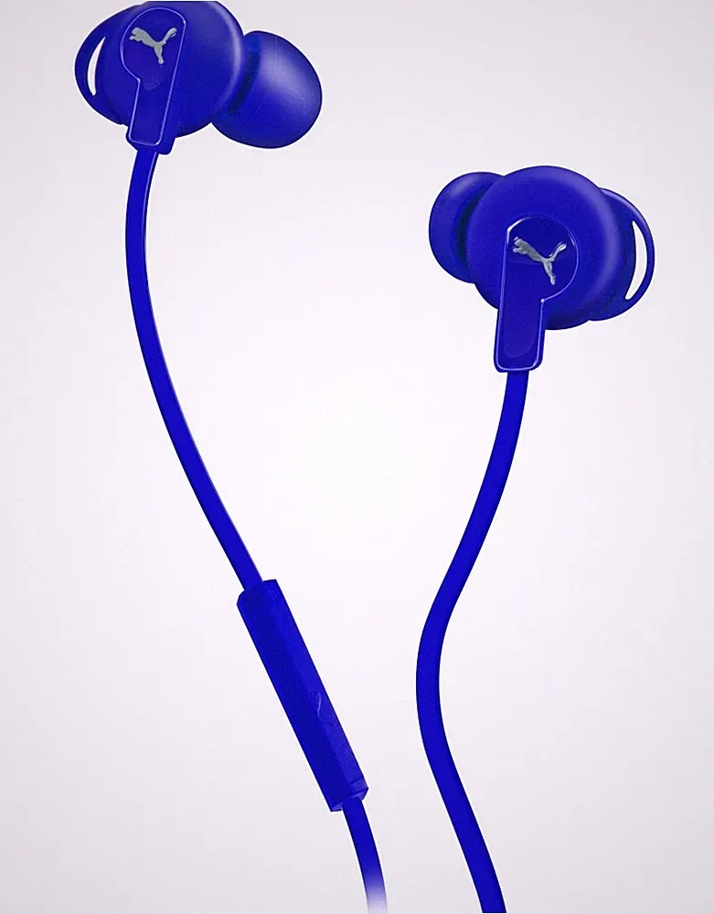 Puma Bulldogs Headset In-Ear + Mic Blue Sport Kopfhörer Ohrhörer Fernbedienung