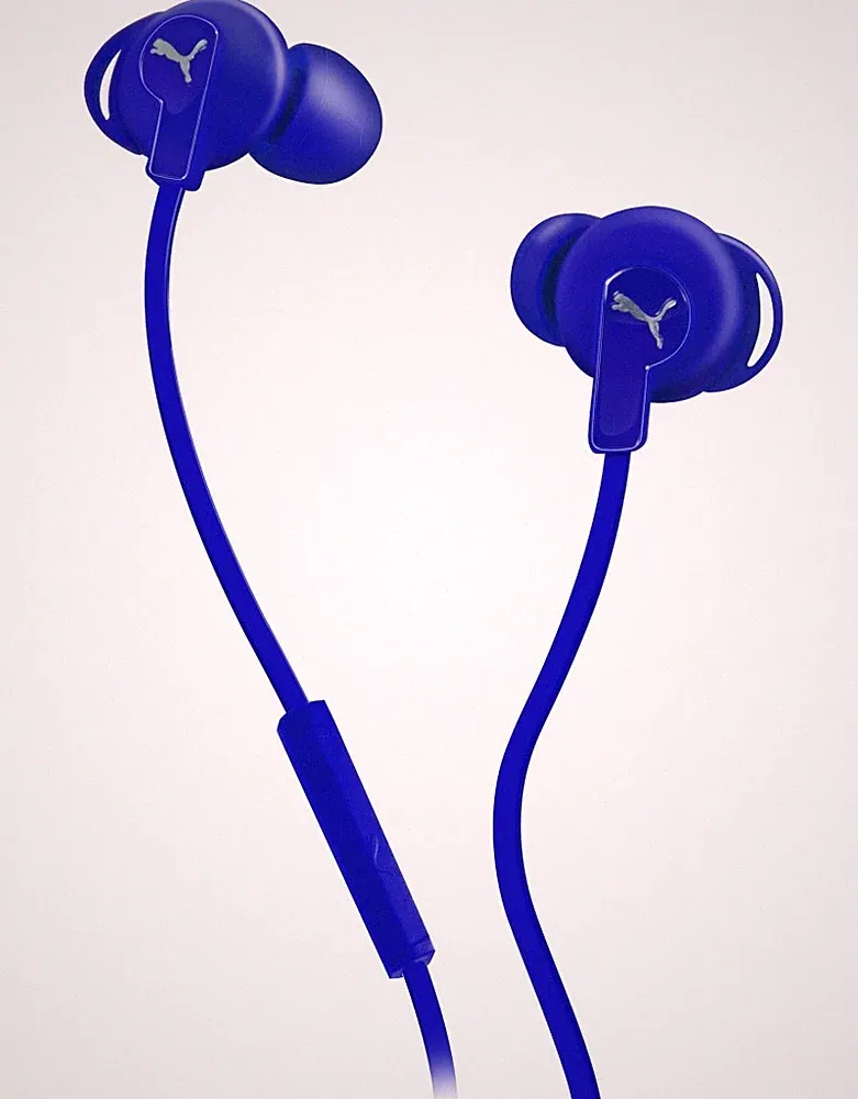 Puma Bulldogs Headset In-Ear + Mic Blue Sport Kopfhörer Ohrhörer Fernbedienung
