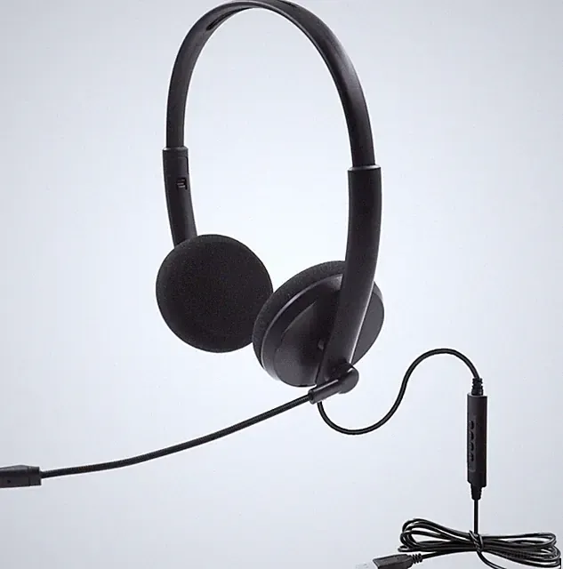 PVC Noise Cancelling USB Kopfhörer mit Mikrofon Office Call