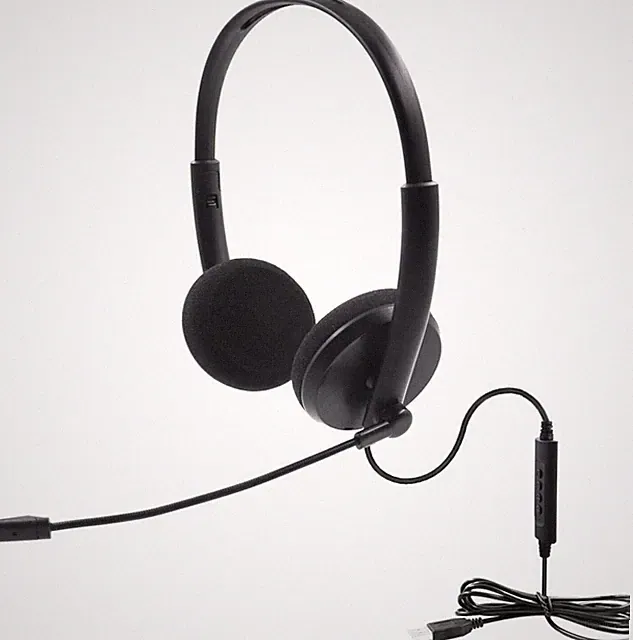 PVC Noise Cancelling USB Kopfhörer mit Mikrofon Office Call