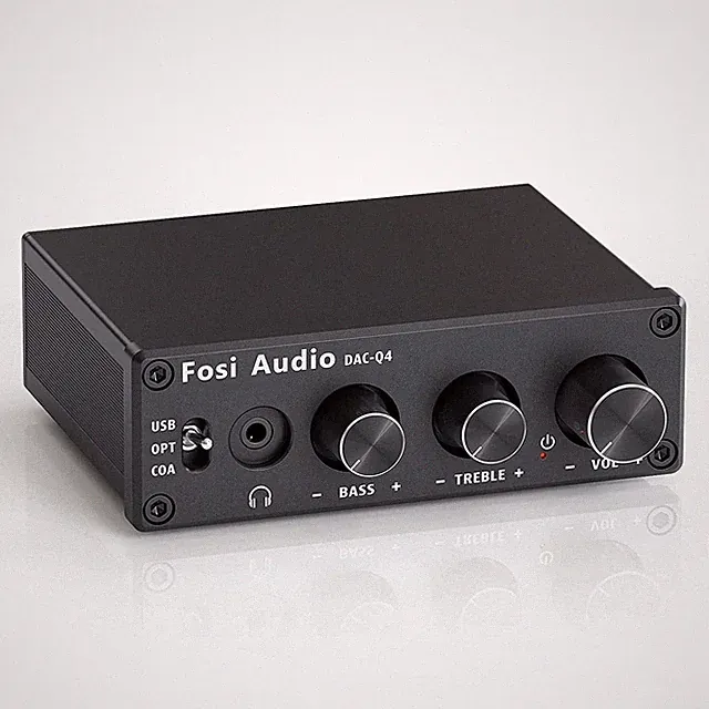 Q4 Kopfhörer Verstärker, 192 kHz USB DAC Kopfhörerverstärker, USB/Optisch/Koa...