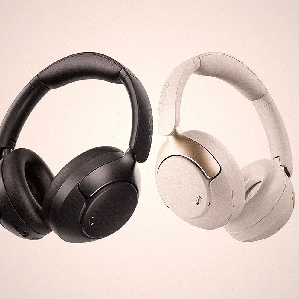 QCY H3 Pro Over-Ear Kopfhörer | 50dB ANC | LDAC | BT 5.4 | 55Std | Schwarz/Weiß