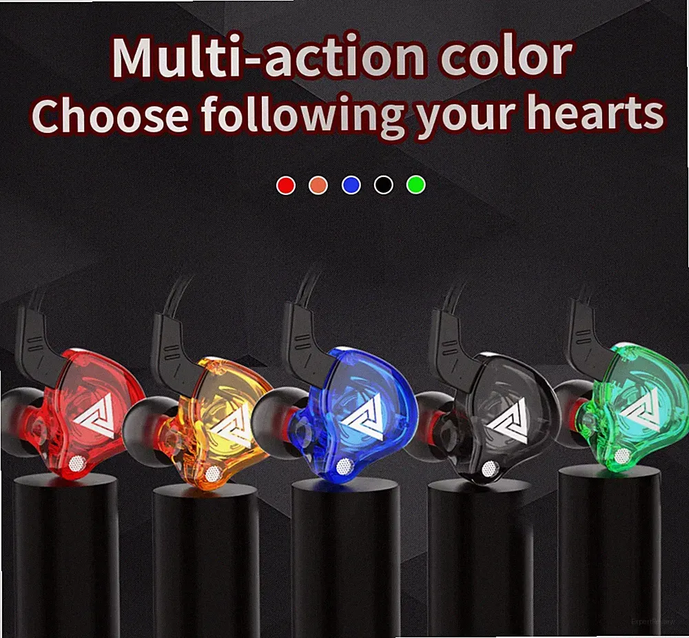 QKZ AK6 Hi-Res In-Ear-Kopfhörer Ohrhörer 105dB HD Mikrofon Bass Boost Kristall