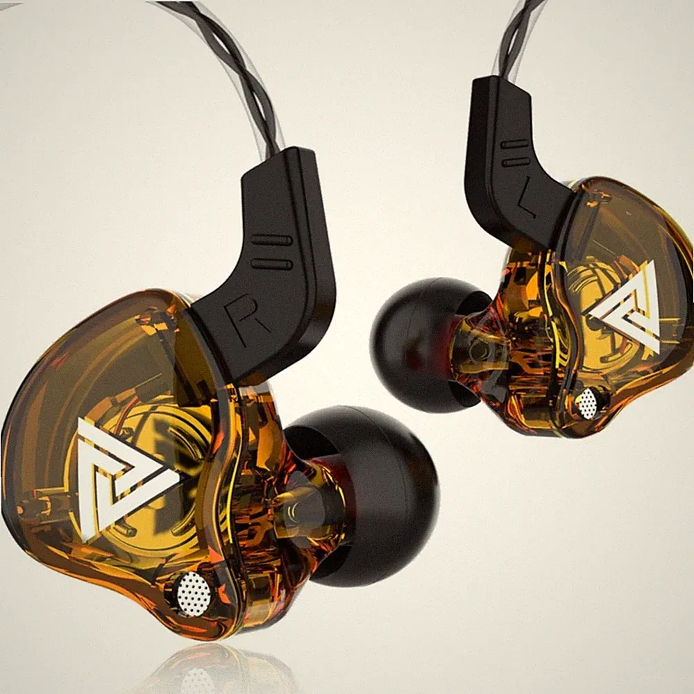 QKZ AK6 Hi-Res In-Ear-Kopfhörer Ohrhörer 105dB mit HD Mikrofon Bass Boost Gold