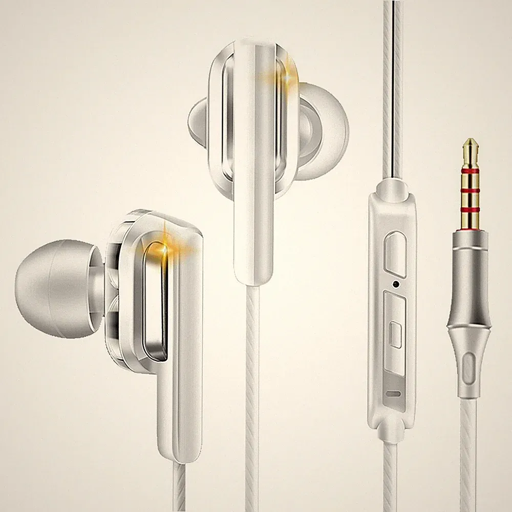 QKZ CK3 Design In-Ear Kopfhörer Kabel Sport Ohrhörer Mikrofon 2Driver Bass Boost