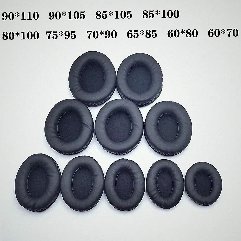 Qualität Ersatz Ohrpolster Oval Kissen für Kopfhörer 60x70mm - 90x110mm