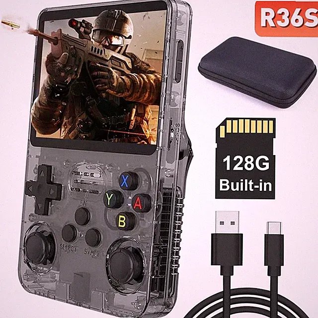 R36S Retro Handheld Videospiel Konsole - 21000 Spiele vorinstalliert Videospiel