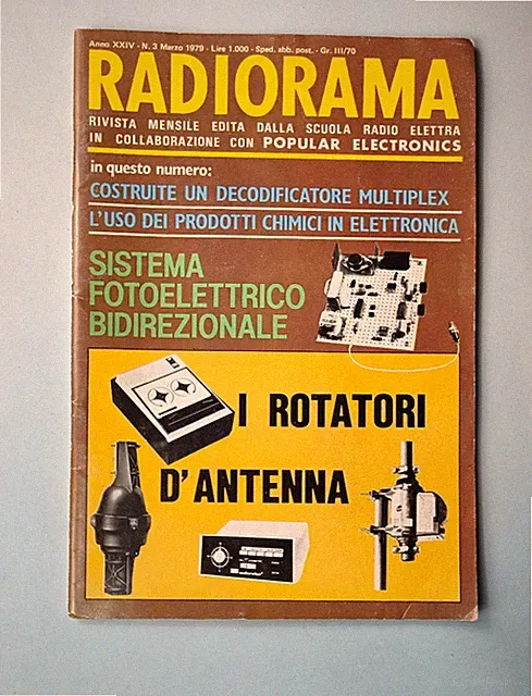 RADIORAMA 3. MÄRZ 1979 ANTENNENROTATOREN - KOPFHÖRER KOSS K/145 - ZEITSCHALTUHR LM322