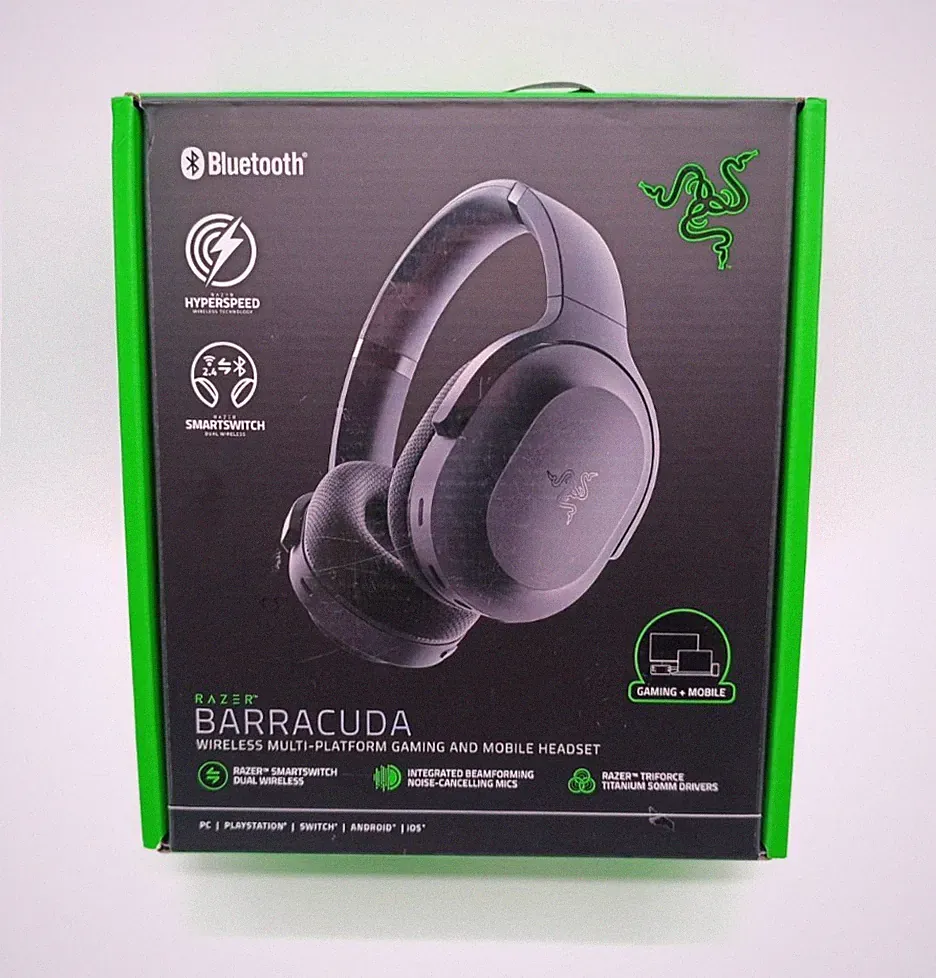 Razer Barracuda Kabelloses Gaming-Headset mit Hybrid ANC - Schwarz
