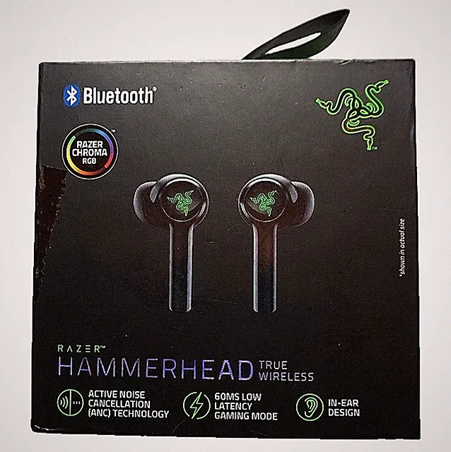 Razer Hammerhead True Wireless – Kabellose Earbuds, Schwarz