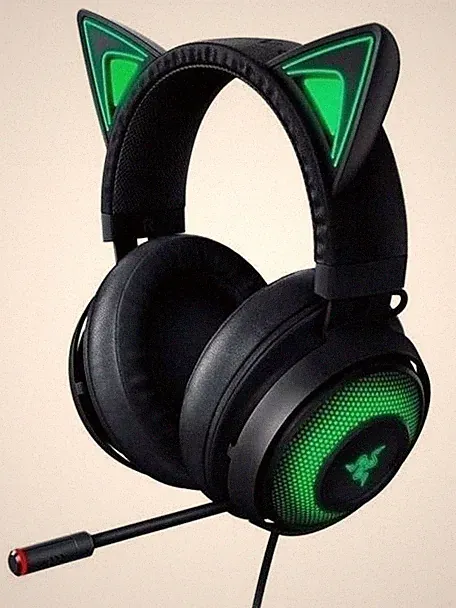 Razer Kraken Kitty Edition kabelgebunden Gamingheadset/Kopfhörer ohne Ohrpolster