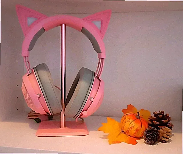 Razer Kraken Kitty Gaming-Headset rosa/grau LED Boom-Mikrofon 3,5mm