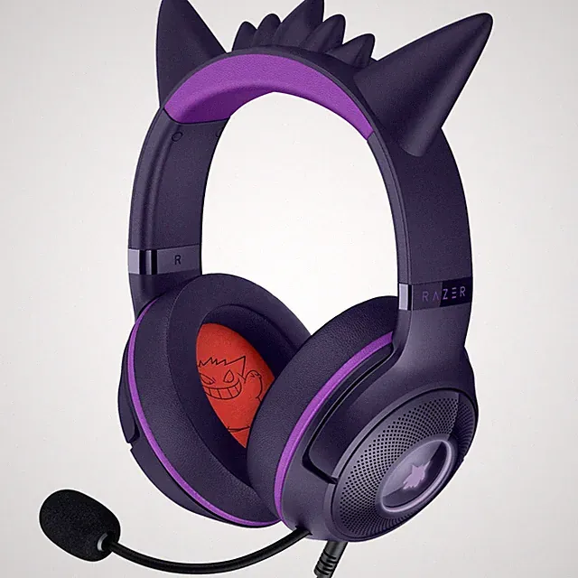 Razer Kraken Kitty V2 Headset Gengar Edition, 40mm TriForce Treiber, HyperClear