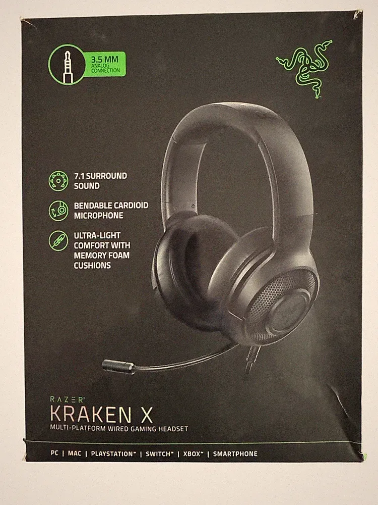 Razer Kraken X Gaming Headset | Leichte Gaming Kopfhörer für PC Mac Xbox 01