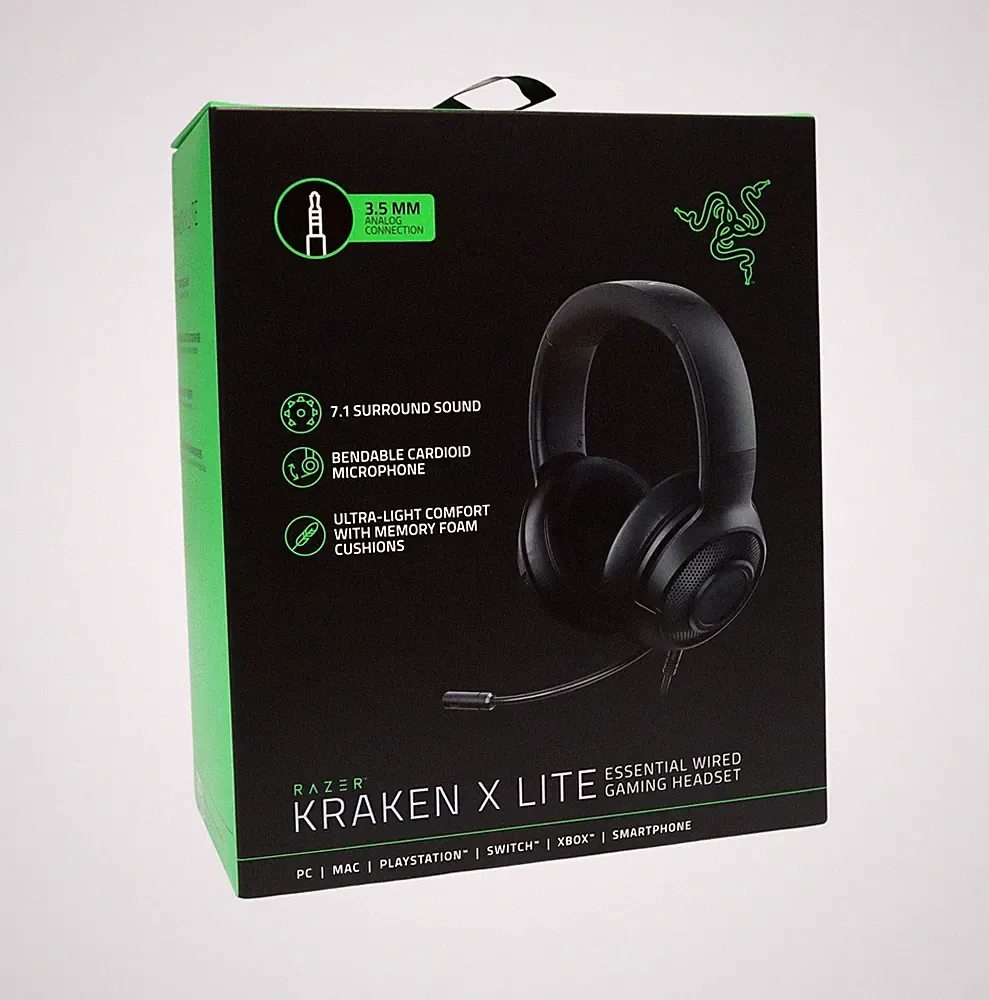 Razer Kraken X Lite Gaming Headset für PS5 PS4 Xbox Switch PC Schwarz