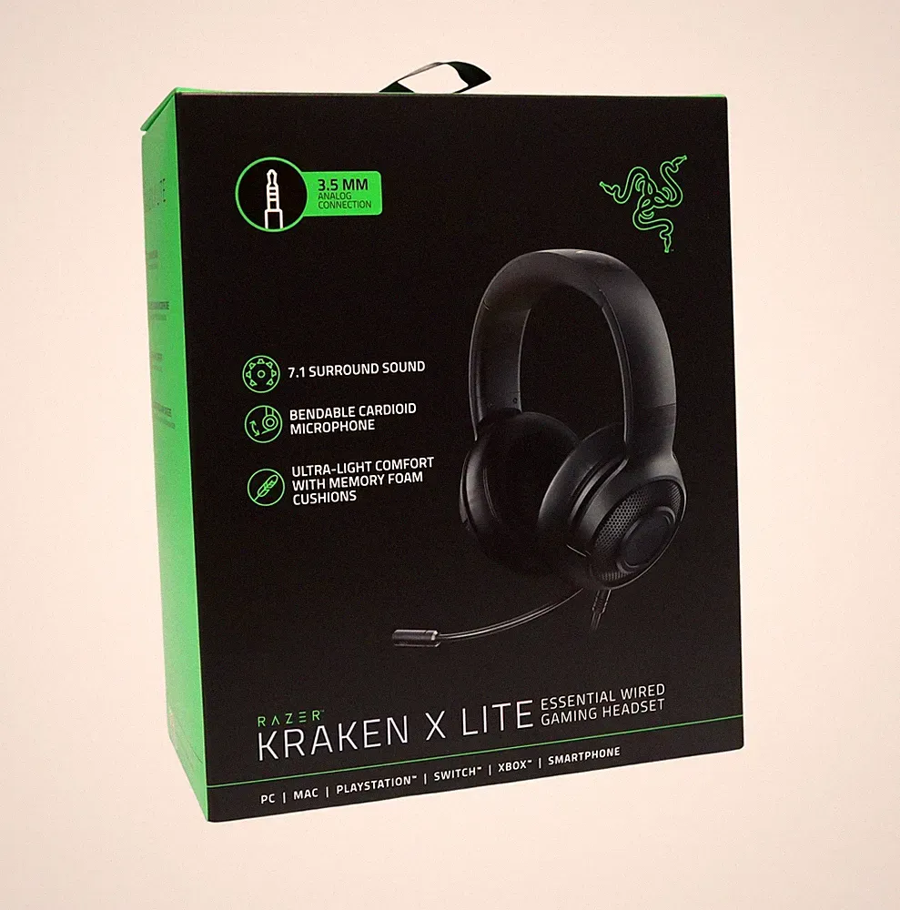 Razer Kraken X Lite Gaming Headset für PS5 PS4 Xbox Switch PC Schwarz