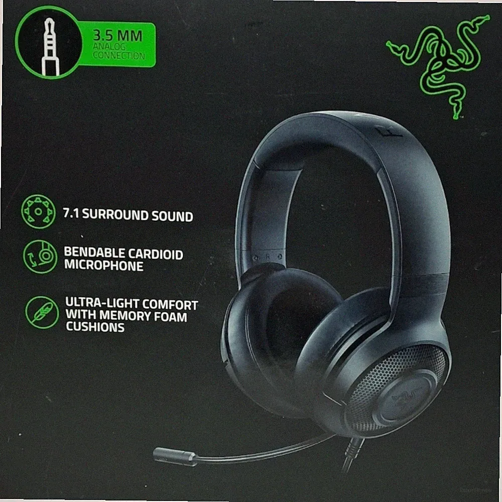 Razer Kraken X Lite Gaming Headset Kopfhörer 7.1 Surround Ultraleicht 3,5 mm
