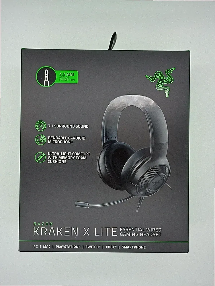 Razer Kraken X Lite Gaming Headset Kopfhörer Surround Ultraleicht 3,5 mm