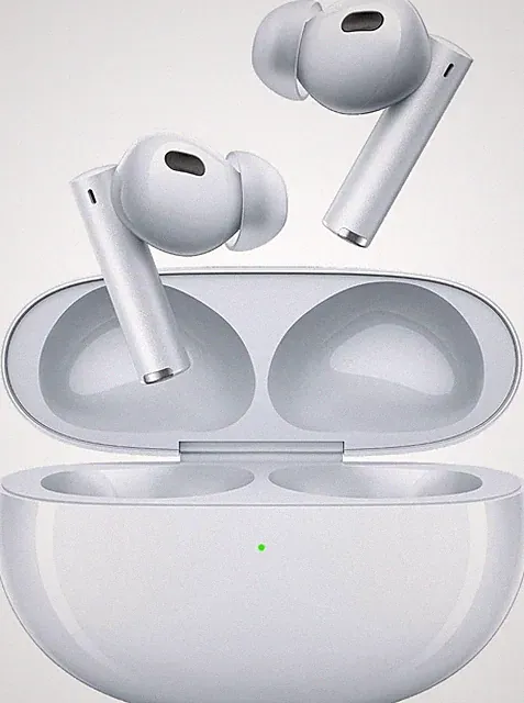 realme Buds Air 6 Pro headphones 50dB ANC 40h Akkulaufzeit Silber BLUE Used