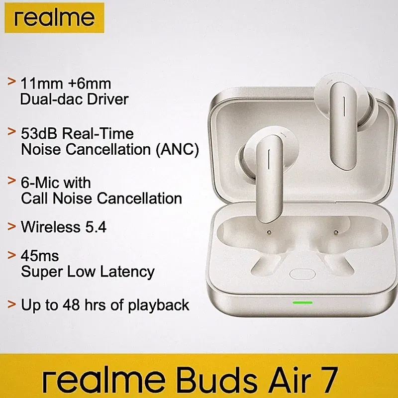 Realme Buds Air 7 True Wireless Kopfhörer mit beeindruckendem Klang und Billig24