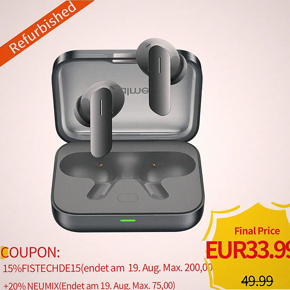 realme Buds Air 7 Wireless, 52dB ANC, 52h Akku, Hi-Res LHDC 5.0 Grun Used