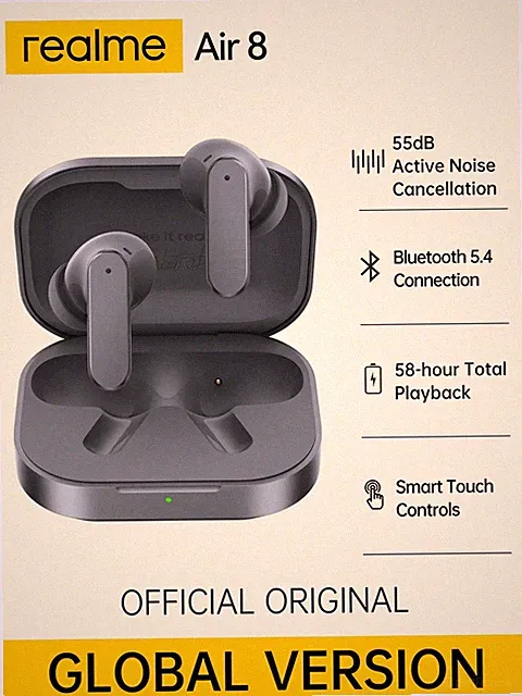 Realme Buds Air 8 Kabellose In Ear Ohrhörer mit aktiver Billig24