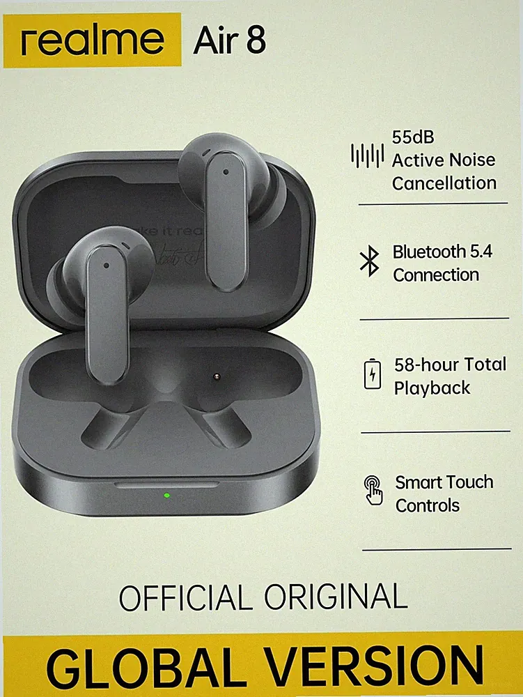 Realme Buds Air 8 Kabellose In Ear Ohrhörer mit aktiver Billig24