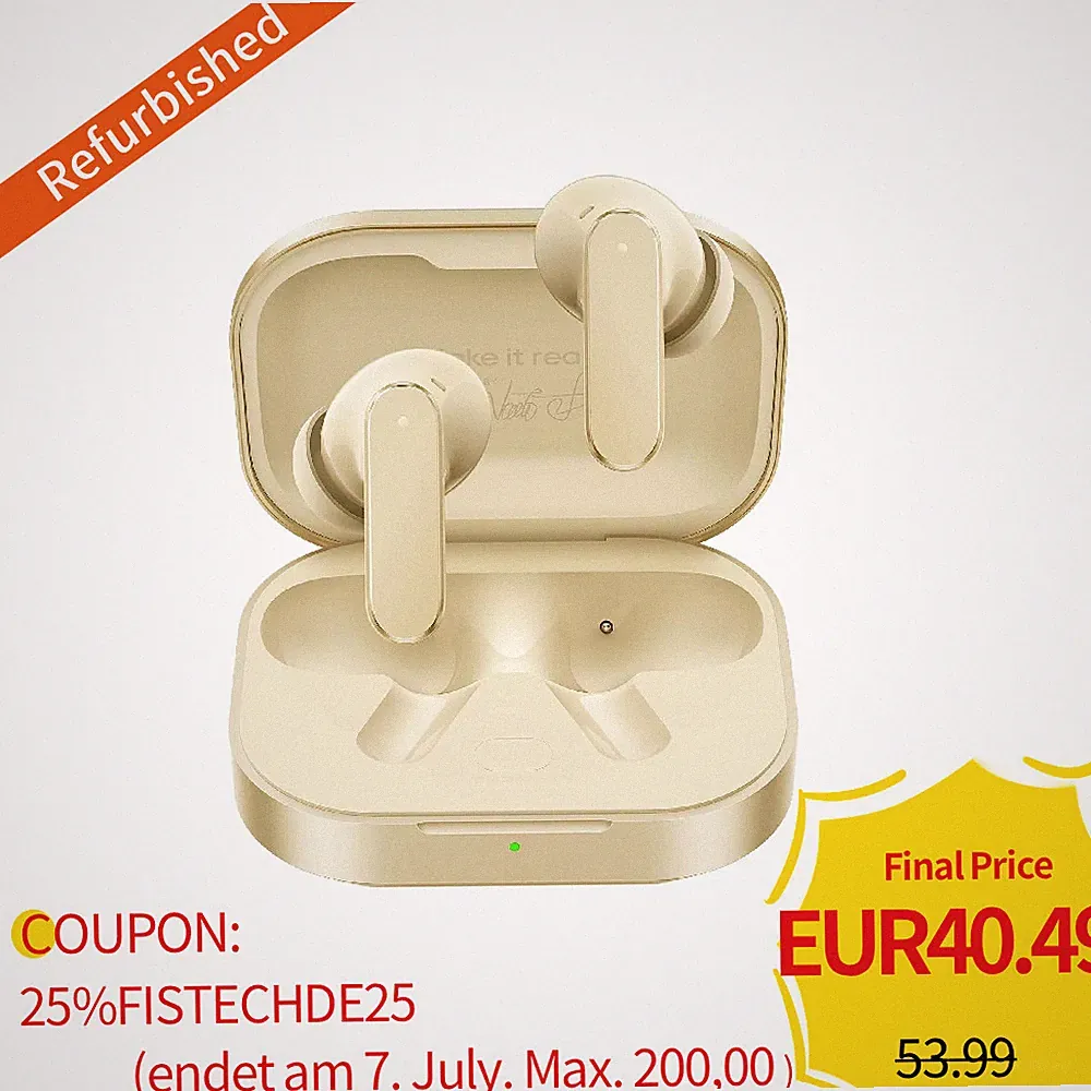 realme Buds Air 8 Wireless Bluetooth Earphones AI Translation Touch Control Gold