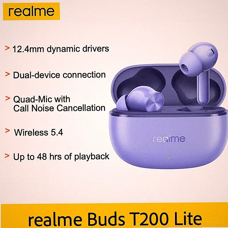 Realme Buds T200 Lite True Wireless In Ear Kopfhörer für ungestörten Billig24