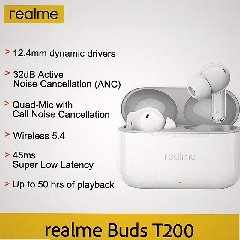 Realme Buds T200 True Wireless Kopfhörer mit beeindruckendem Klang und Billig24