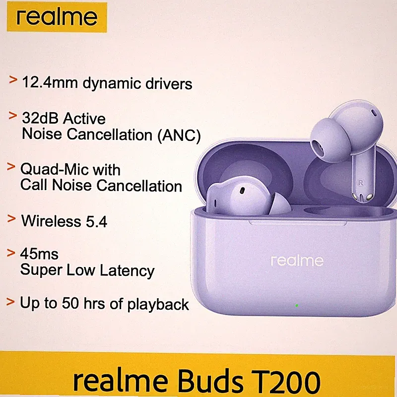 Realme Buds T200 True Wireless Kopfhörer mit beeindruckendem Klang und Billig24