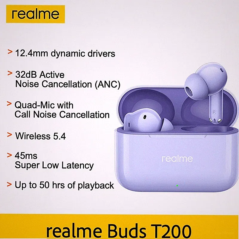 Realme Buds T200 True Wireless Kopfhörer mit beeindruckendem Klang und Billig24