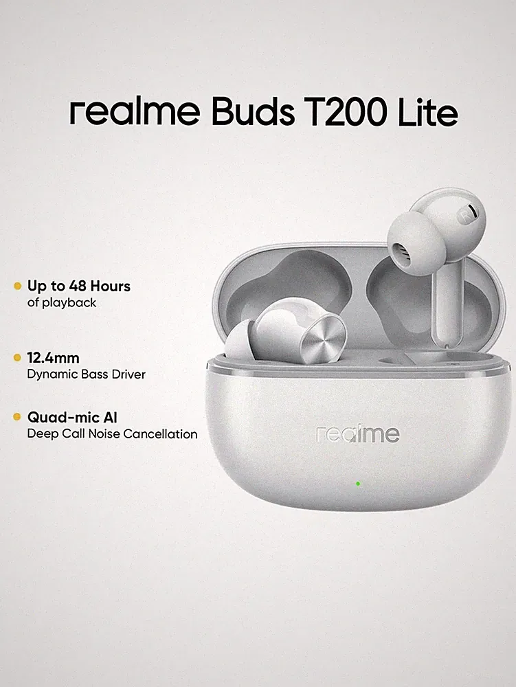 Realme T200 Lite In Ear Kopfhörer Kabelloser Klanggenuss für jeden Tag Billig24