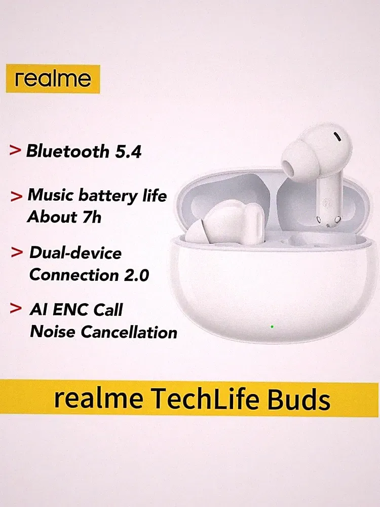 Realme TechLife Buds RMA2506 Kabellose True Wireless Kopfhörer mit Billig24
