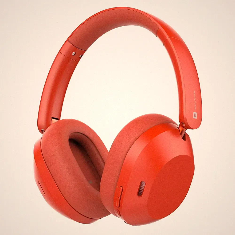 realme TechLife Studio H1 Over-Ear-Kopfhörer mit 70 Stunden Spielzeit Rot
