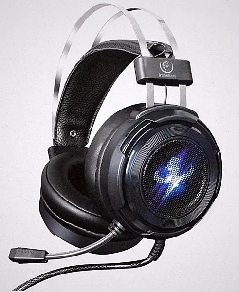 REBELTEC Gaming-Headset für PC, Computer, USB 7.1 mit Mikrofon