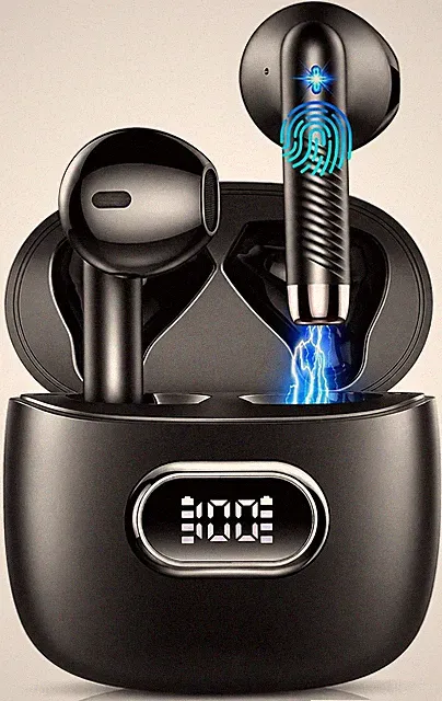 Renimer Bluetooth Kopfhörer Kabellos, 50 Std. Earbuds mit App EQ-Steuerung