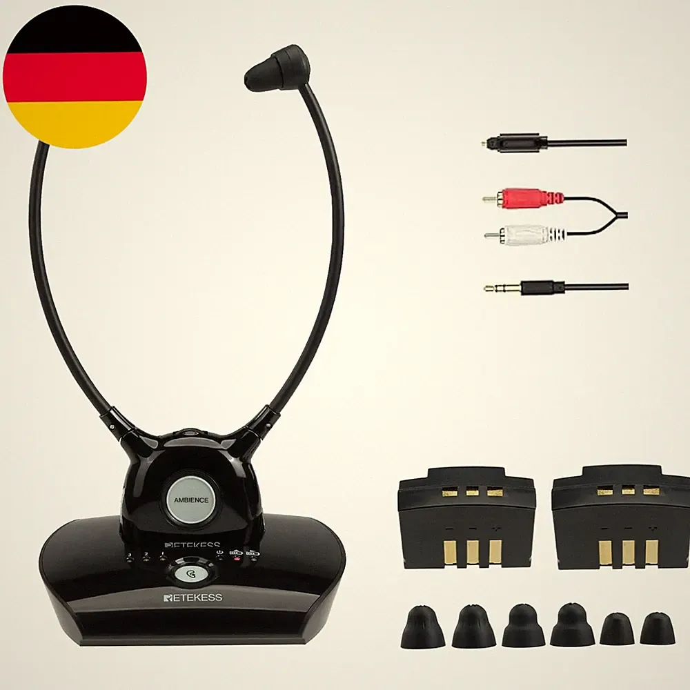 Retekess TA008 Funkkopfhörer Kabellos Für Tv, TV Sound Amplifie Für Senioren, 2.