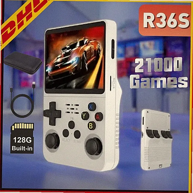 Retro Handheld Videospielkonsole Game Einbaute 21000 klassische Spiele 3.5 Inch