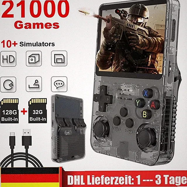 Retro Handheld Videospielkonsole Gameboy Einbaute 21000 klassische Spiele