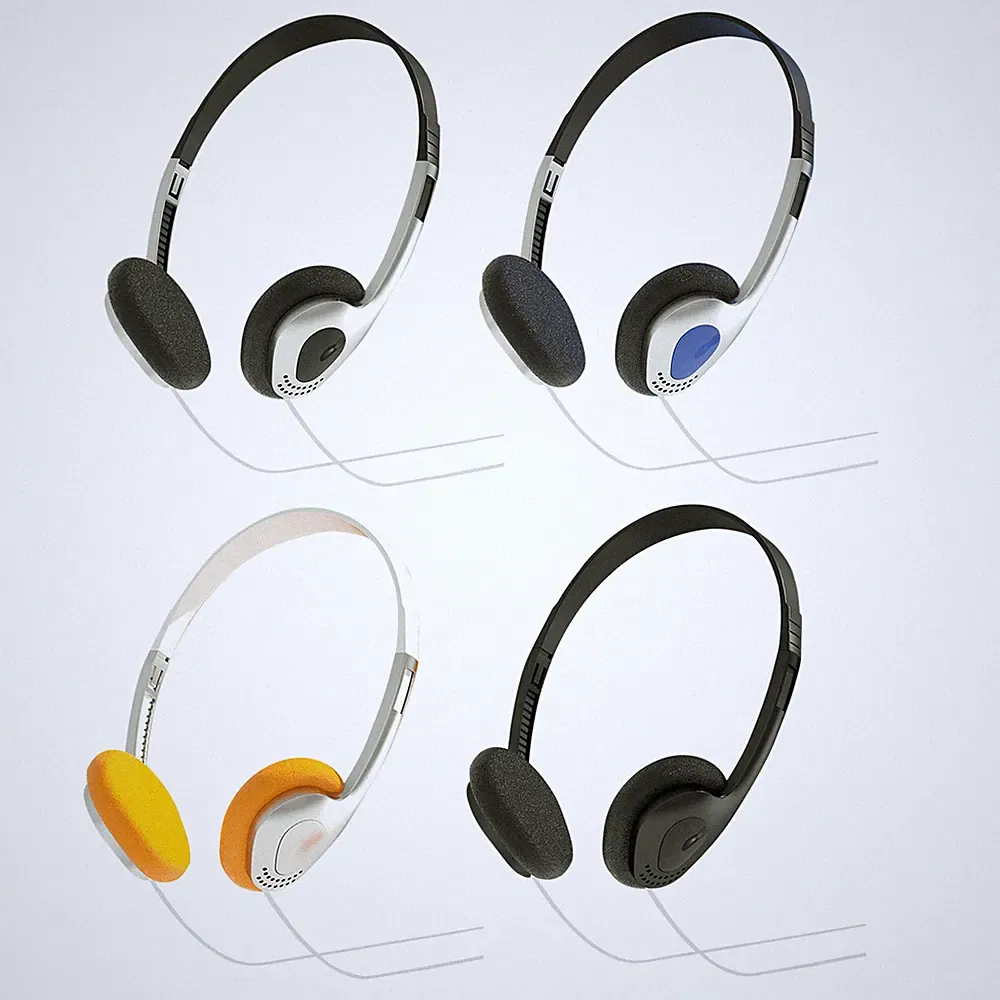 Retro-Kopfhörer mit Kabel, leicht, Stereo-Schaumstoff-Over-Ear-Headsets, Geräu