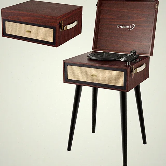 Retro Stereoanlage Radio Nostalgie Musikanlage Holz Plattenspieler Kompaktanlage