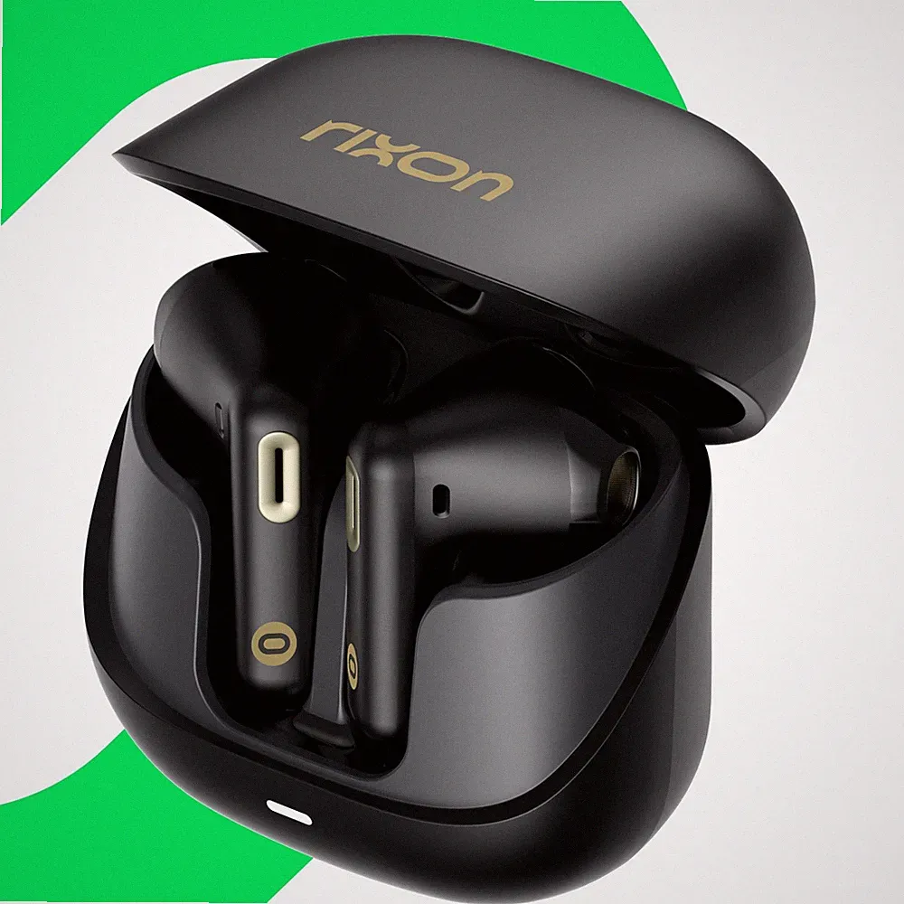 RIXON - bluetooth 5,3 Kopfhörer, game mode, IPX4, kabellos Ohrhörer, 44h Akku