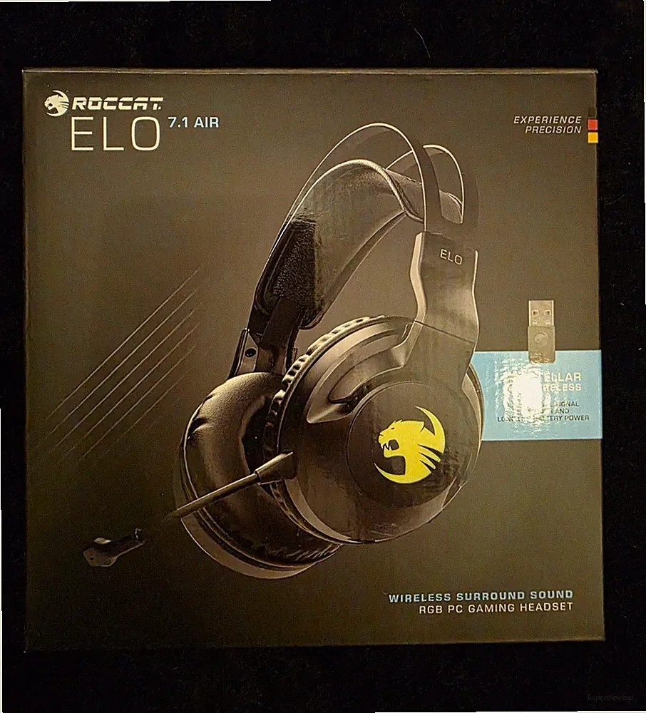 ROCCAT ELO 7.1 AIR Wireless Gaming Headset 7.1 Surround RGB USB Schwarz/ Wie Neu