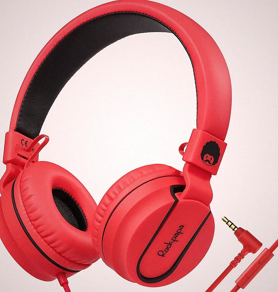 Rockpapa 952 Kinder Kopfhörer Kabel 3,5 mm Faltbar On Ear