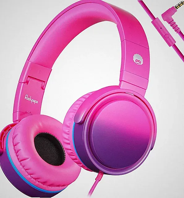 RockPapa Grade Faltbare HiFi Kopfhörer Headphones mit Mikrofon für Computer PC C