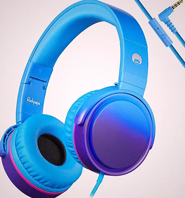 RockPapa Grade Faltbare HiFi Kopfhörer Headphones mit Mikrofon für Computer PC C